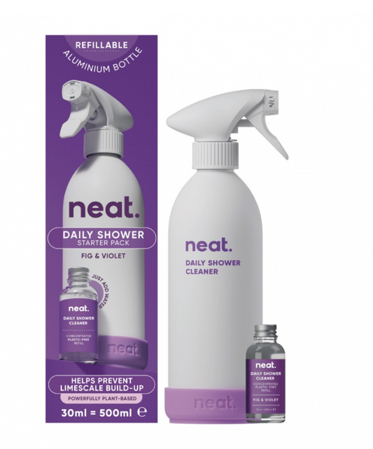 Neat Daily Shower Cleaner Spray Set (Fig & Violet)
