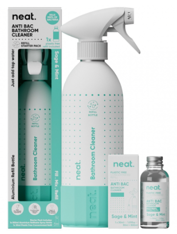Neat Starter Cleaning Kit - Anti-Bacterial Bathroom (Sage and Mint)